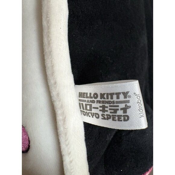 Hello Kitty Plush Tokyo Speed Race Car Kidrobot White And Pink Car 15" Long 2022 - Picture 8 of 9